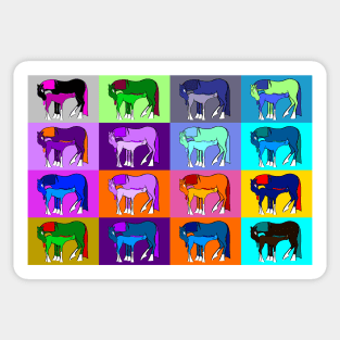 Mare and Foal 4 x 4 Sticker